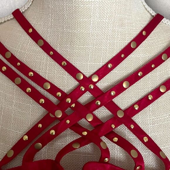 Kouture by Kimora | EUC Strappy Sleeveless Halter Top Size Medium - Picture 8 of 9